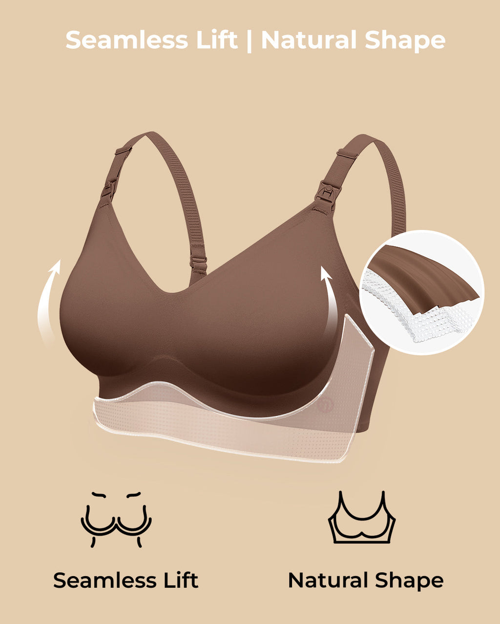 Ultra Soft Seamless Nursing Bra YN21