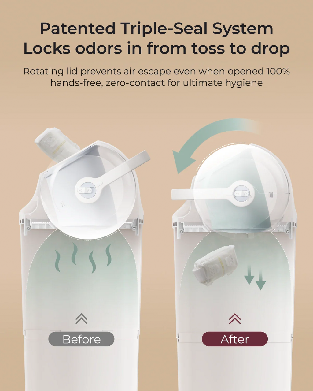 Momcozy Triple-Seal Diaper Pail